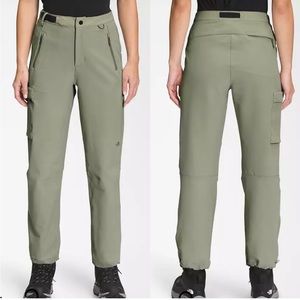 NWT the north face womens bridgeway ankle pants in tea green cinch ankle sz.4
